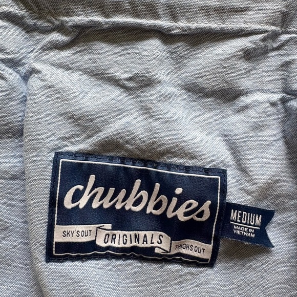 Gray men’s Chubbies medium shorts with 7 inch inseam - Picture 11 of 16